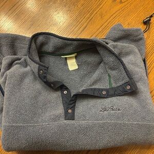 L.L. Bean Blue Fleece Jacket Vintage
